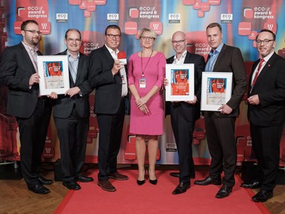 Nominees and winners of the category Datacenter Infrastructure. Picture by eco e.V.