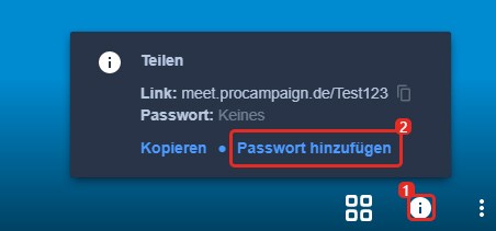 Passwort einstellen